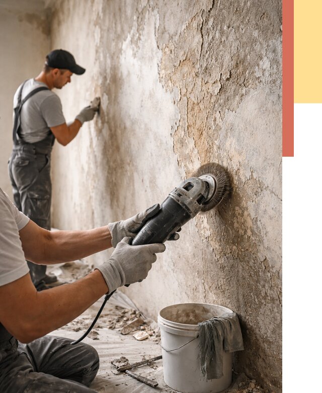 Снятие и удаление краски со стен в Рузаевке от 2177 руб. — ОТДЕЛОЧНИК-Рзв