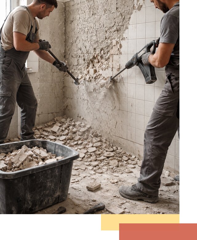 Демонтаж плитки со стен в Рузаевке быстро и аккуратно