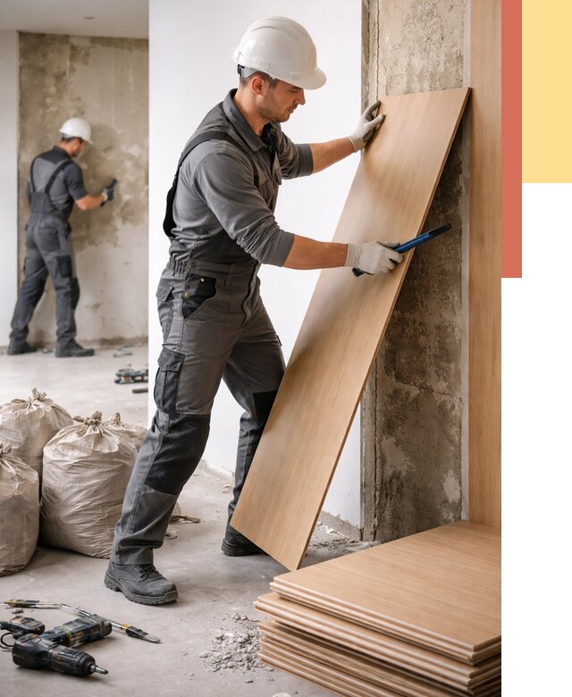 Демонтаж стеновых панелей в Рузаевке от 3629 руб. за м² быстро и недорого | ОТДЕЛОЧНИК-Рзв