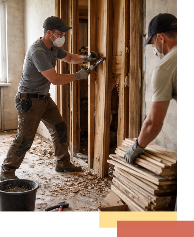 Демонтаж деревянных перегородок в Рузаевке быстро и аккуратно