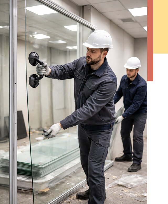 Демонтаж стеклянных перегородок в Рузаевке от 3318 руб. — быстро и недорого | ОТДЕЛОЧНИК-Рзв