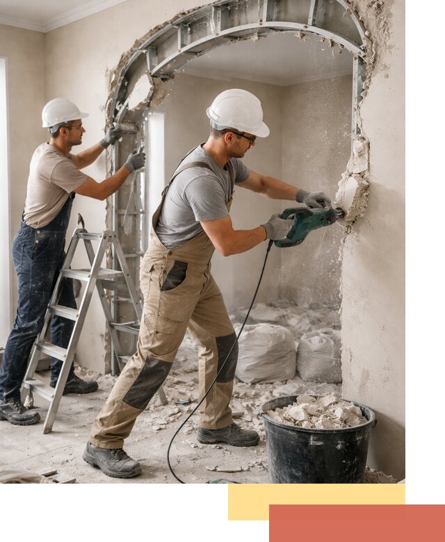 Демонтаж гипсокартонной арки в Рузаевке быстро и аккуратно