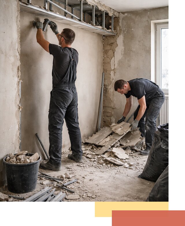 Демонтаж короба из гипсокартона в Рузаевке быстро и аккуратно