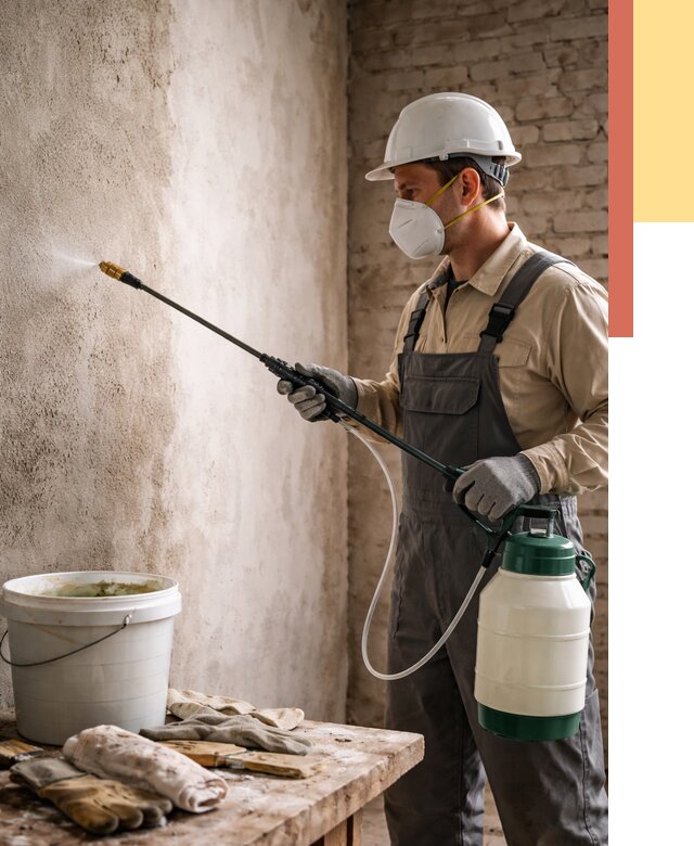 Антисептическая обработка стен в Рузаевке от 1244 руб. — быстро и недорого | ОТДЕЛОЧНИК-Рзв