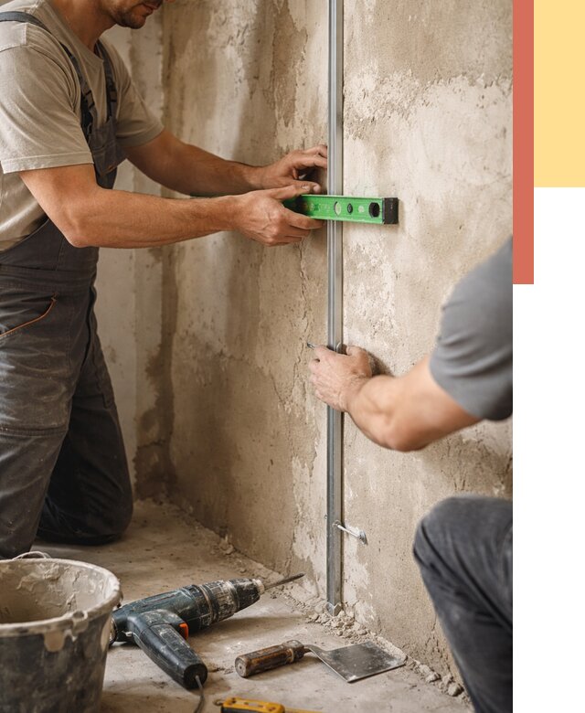 Установка штукатурных маяков в Рузаевке от 7258 руб. — быстро и недорого | ОТДЕЛОЧНИК-Рзв