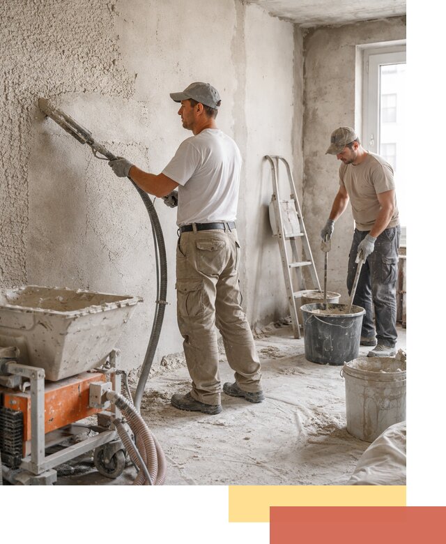 Машинная штукатурка стен в Рузаевке — быстро и качественно