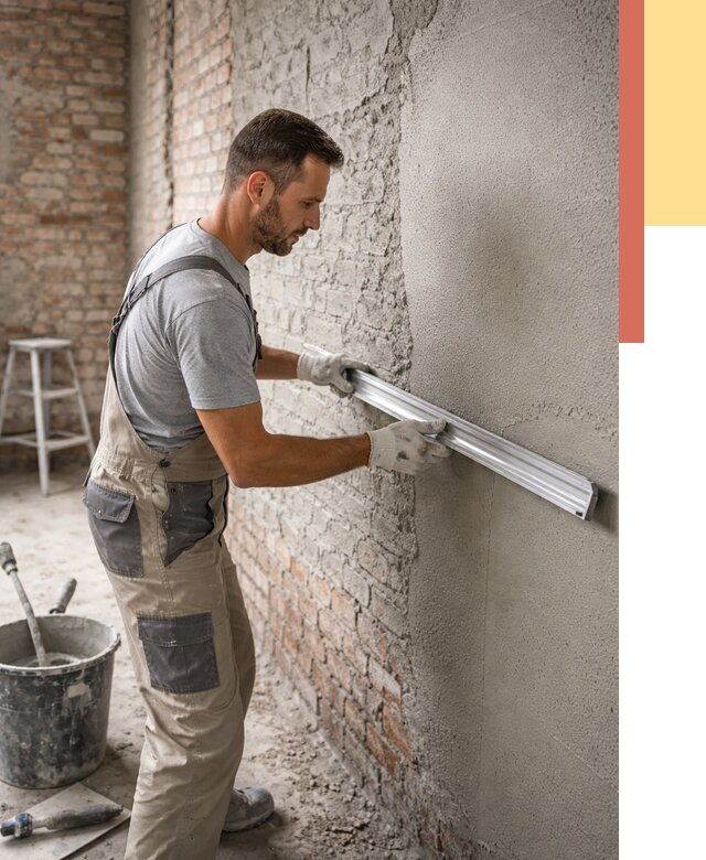 Штукатурка кирпичных стен в Рузаевке от 4666 руб/м2 — быстро и недорого | ОТДЕЛОЧНИК-Рзв