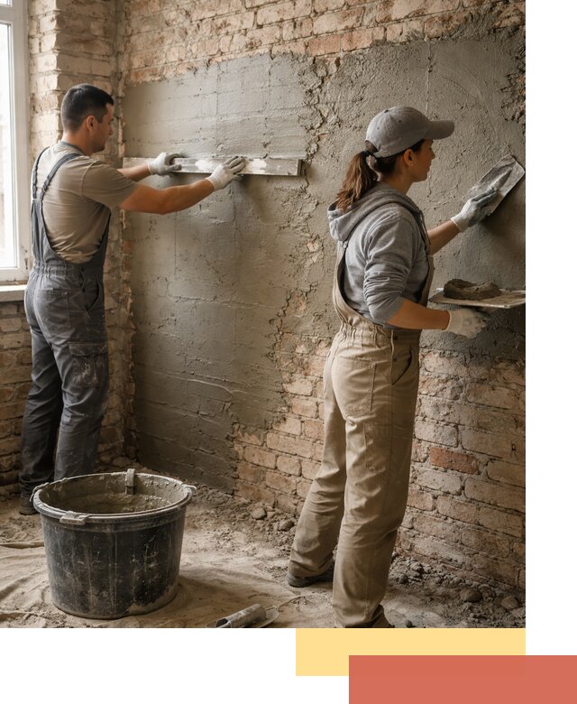 Штукатурка кирпичных стен в Рузаевке — качественно и надежно