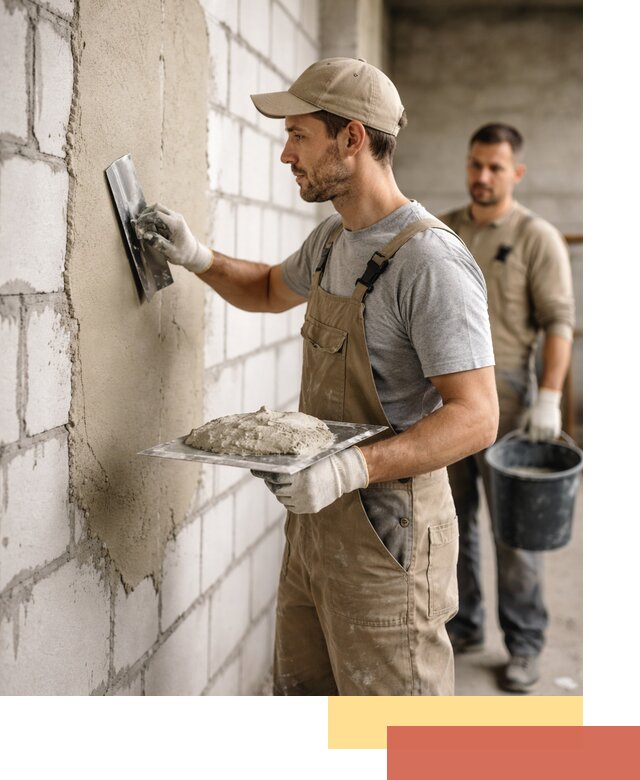 Штукатурка стен из газобетона в Рузаевке под ключ