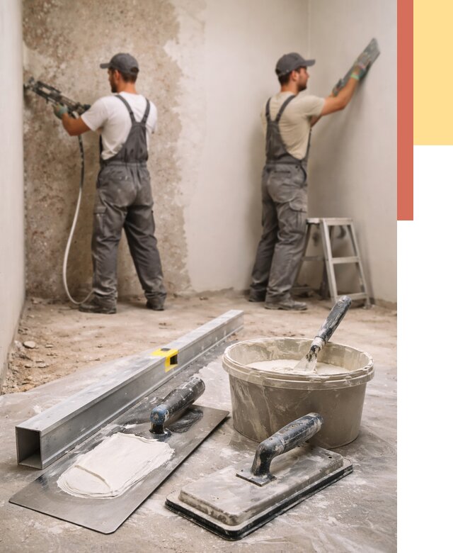 Штукатурка стен под обои в Рузаевке от 4666 руб./м2 — выравнивание под обои | ОТДЕЛОЧНИК-Рзв