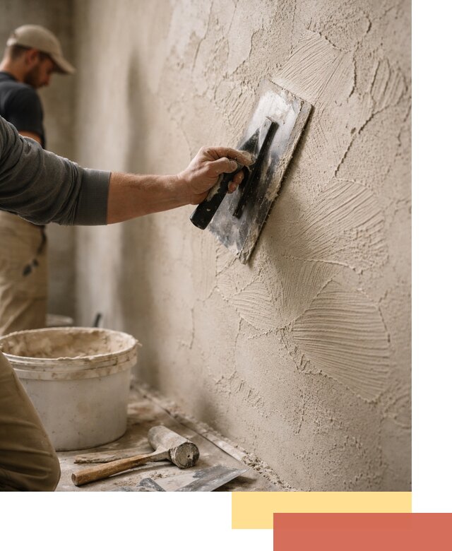 Фактурная штукатурка стен в Рузаевке — монтаж, отделка, реставрация