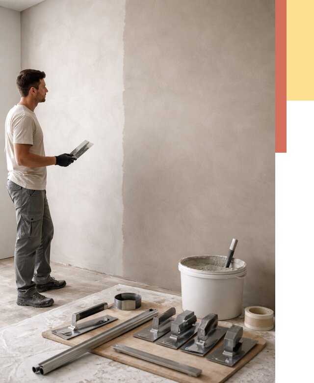 Нанесение микроцемента на стены в Рузаевке от 3318 руб./м2 под ключ | ОТДЕЛОЧНИК-Рзв