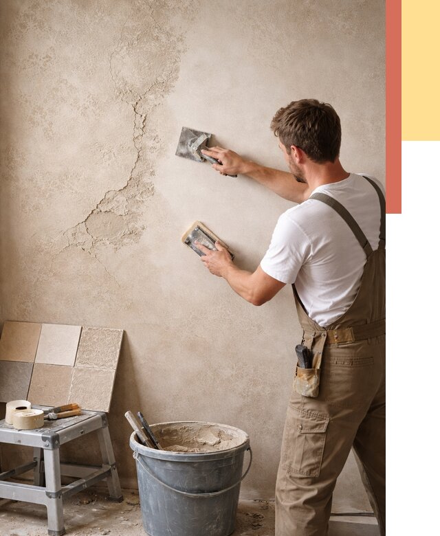 Ремонт декоративной штукатурки в Рузаевке от 4666 руб. под ключ | ОТДЕЛОЧНИК-Рзв