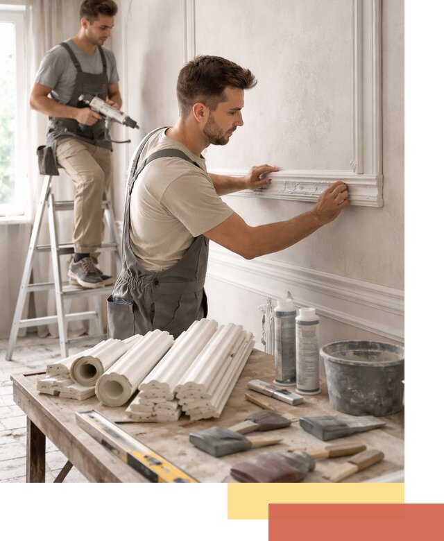 Монтаж лепнины на стены в Рузаевке профессионально и качественно