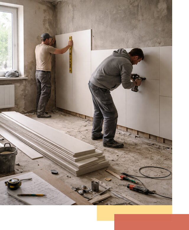 Монтаж ПВХ панелей на стены в Рузаевке качественно и быстро