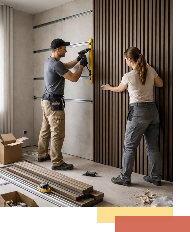 Монтаж реечных панелей на стены в Рузаевке