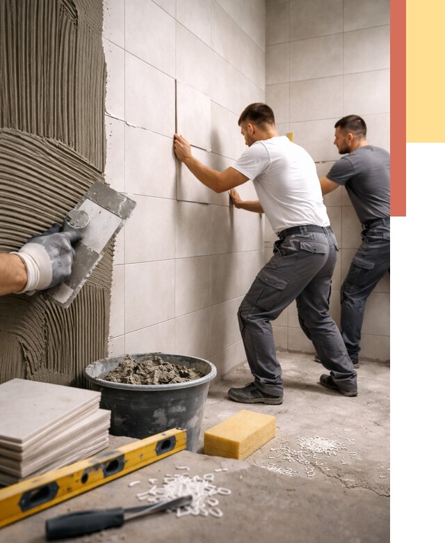 Укладка плитки на стены в Рузаевке от 881 руб. — качественно и недорого | ОТДЕЛОЧНИК-Рзв