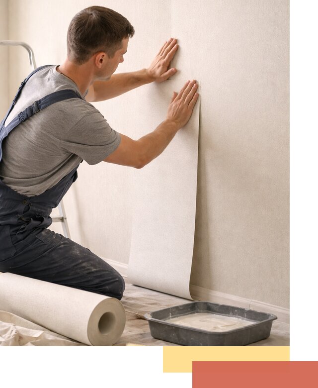 Поклейка флизелиновых обоев в Рузаевке качественно и быстро