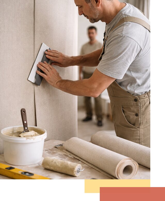 Поклейка текстильных обоев в Рузаевке профессионально и аккуратно