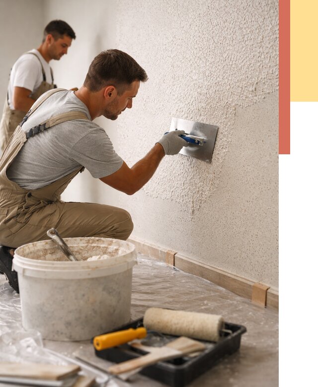 Нанесение жидких обоев в Рузаевке от 7776 руб./м2 — быстро и недорого | ОТДЕЛОЧНИК-Рзв