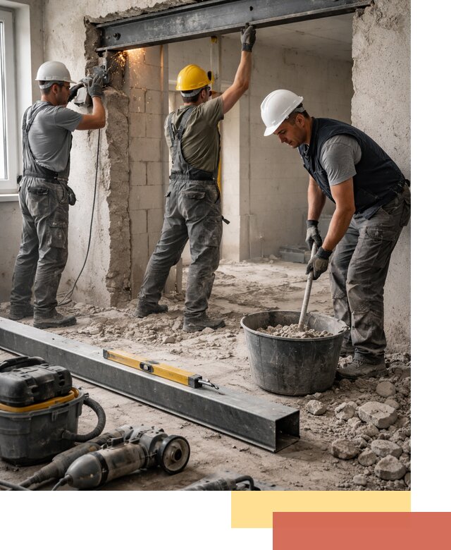 Создание проемов в стенах и несущих конструкциях в Рузаевке