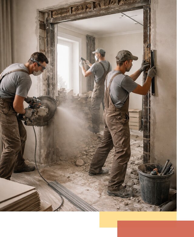 Расширение дверного проема под установку новой двери в Рузаевке