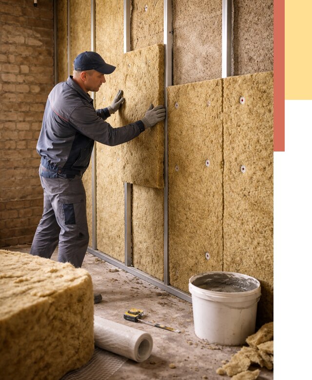 Утепление стен минватой в Рузаевке от 1400 руб./м2 — недорого и быстро | ОТДЕЛОЧНИК-Рзв