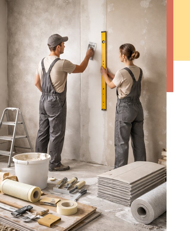 Отделка стен в Рузаевке от 1555 руб/м² — недорого, быстро, под ключ | ОТДЕЛОЧНИК-Рзв