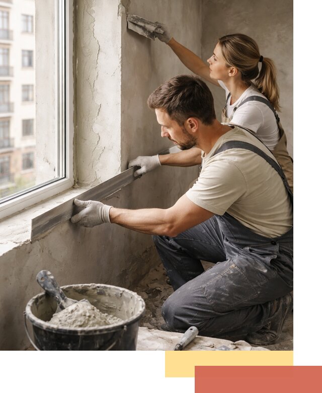 Штукатурка откосов дверей и окон профессионально в Рузаевке