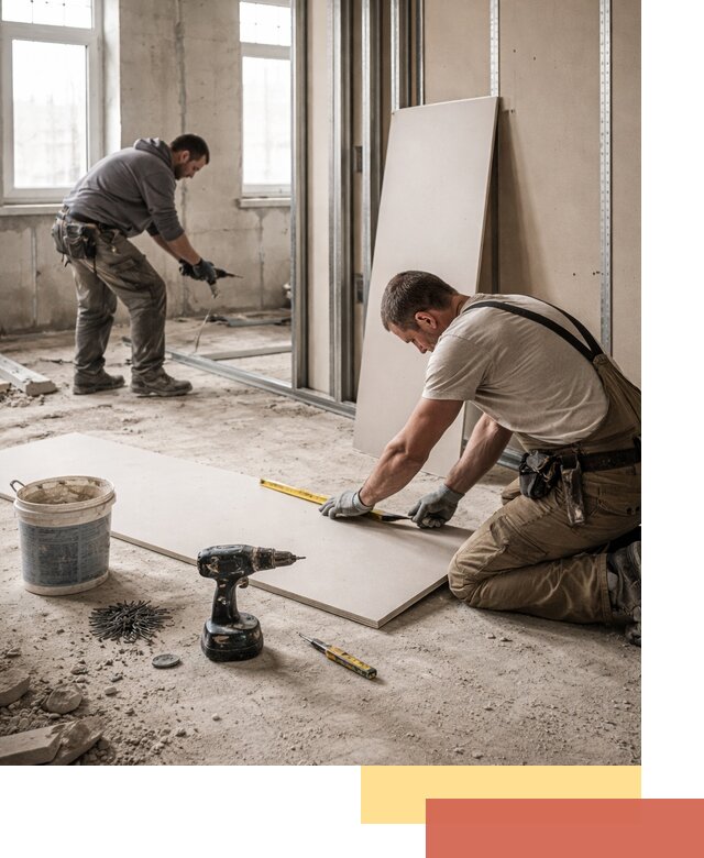 Кладка перегородок из ПГП под ключ в Рузаевке