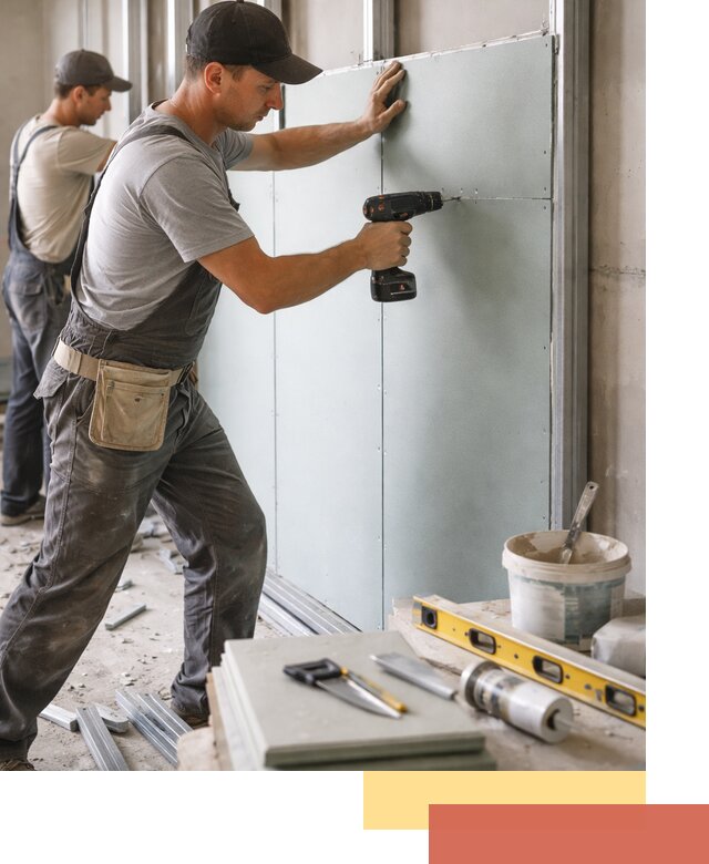 Кладка влагостойких перегородок ПГП в Рузаевке