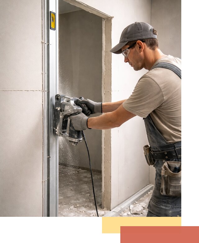 Устройство дверного проема в перегородке в Рузаевке