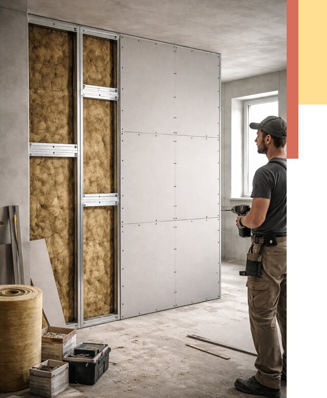 Усиленная перегородка под навеску в Рузаевке от 13271 руб. — монтаж под ключ | ОТДЕЛОЧНИК-Рзв