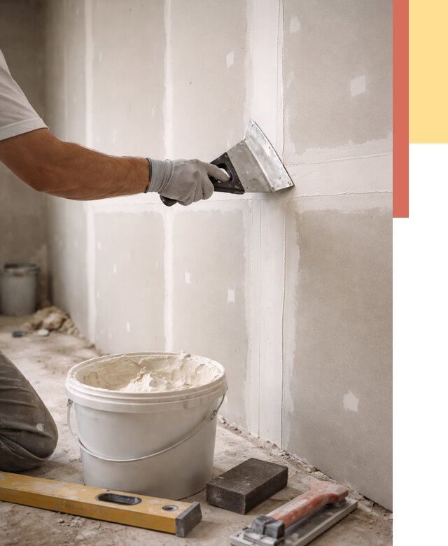 Шпаклевка перегородок из гипсокартона в Рузаевке от 2592 руб. — услуги ОТДЕЛОЧНИК-Рзв