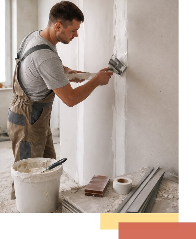 Шпаклевка перегородок из гипсокартона в Рузаевке качественно и быстро