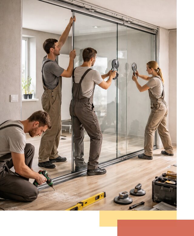 Изготовление стеклянных перегородок на заказ в Рузаевке