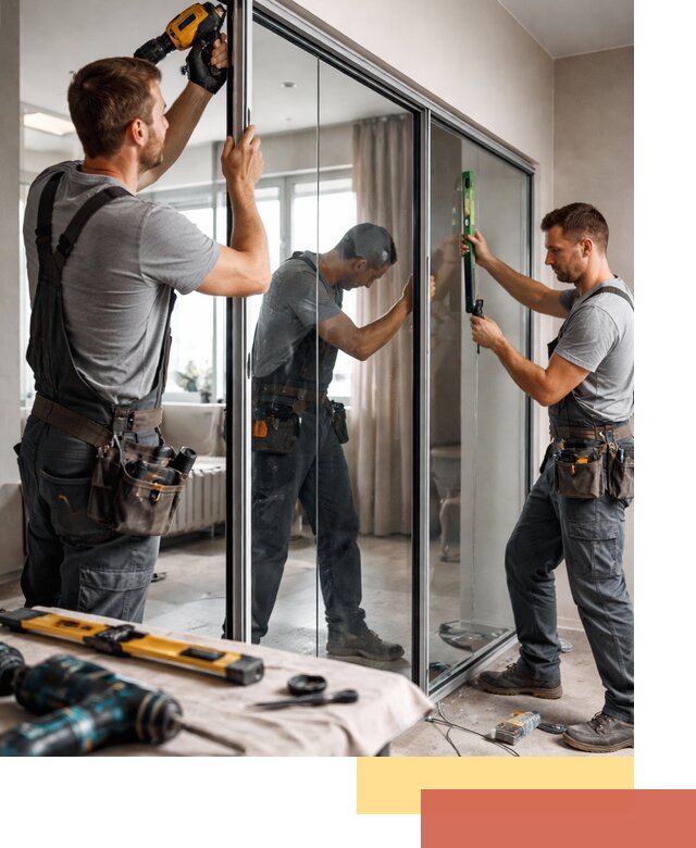 Каркасные стеклянные перегородки под ключ в Рузаевке