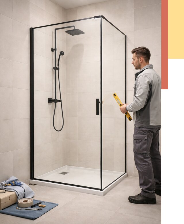 Стеклянные перегородки для душа в Рузаевке от 12960 руб. | Монтаж под ключ — ОТДЕЛОЧНИК-Рзв