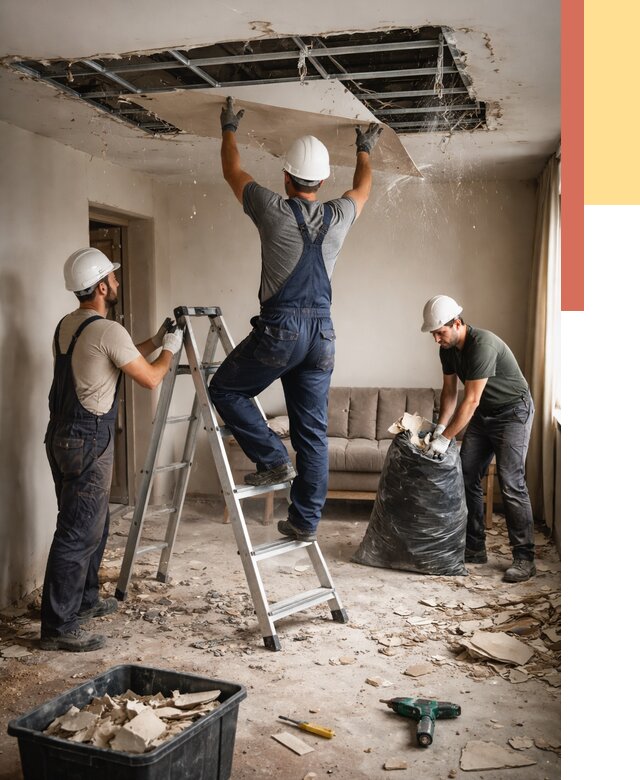 Демонтаж гипсокартонного потолка в Рузаевке от 435 руб. за м2 — ОТДЕЛОЧНИК-Рзв