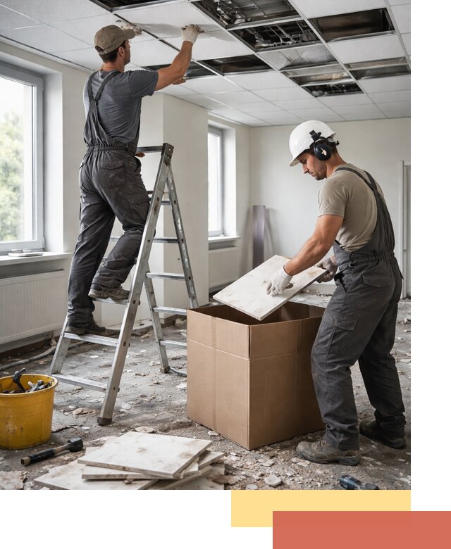 Демонтаж потолочной плитки в Рузаевке быстро и аккуратно