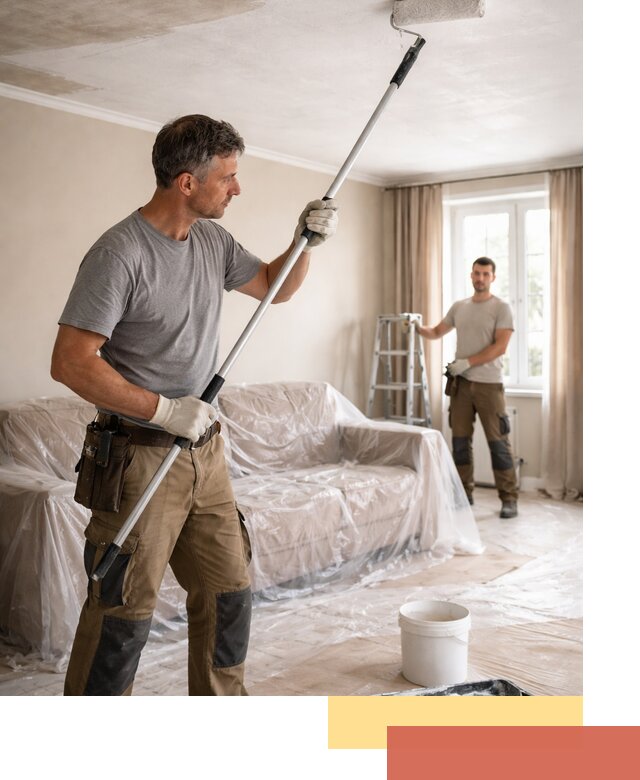 Грунтовка потолка в Рузаевке — подготовка под покраску и отделку