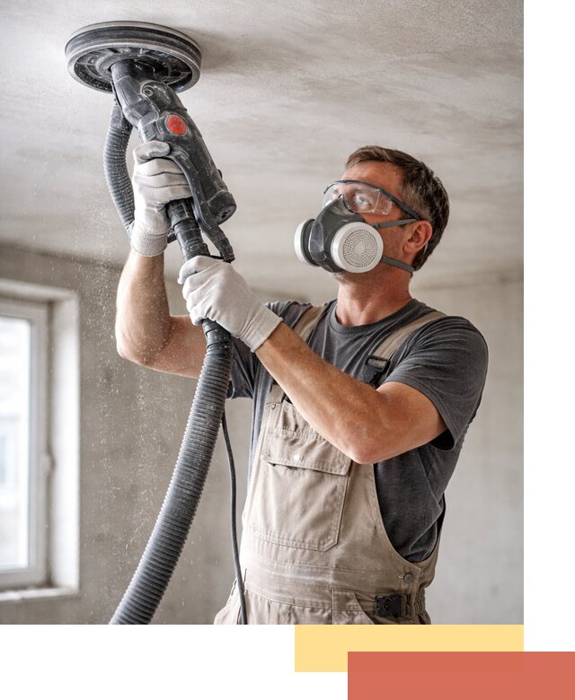 Шлифовка потолка в Рузаевке — качественная подготовка под отделку