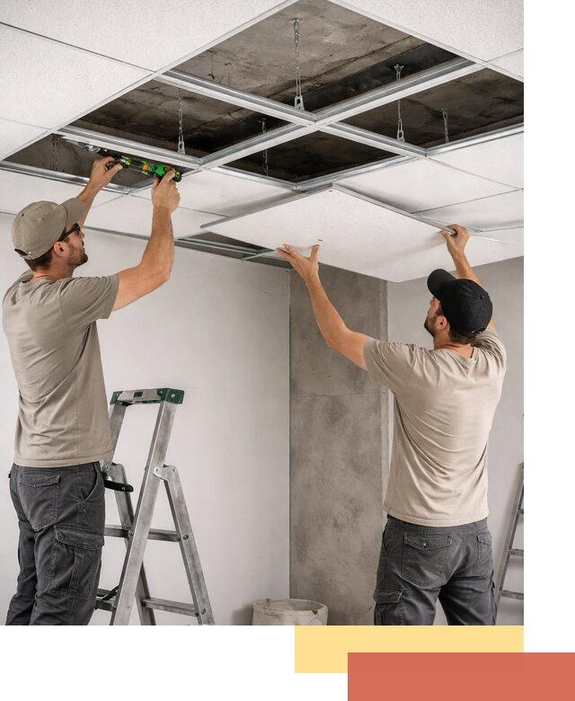 Монтаж потолка Армстронг под ключ в Рузаевке