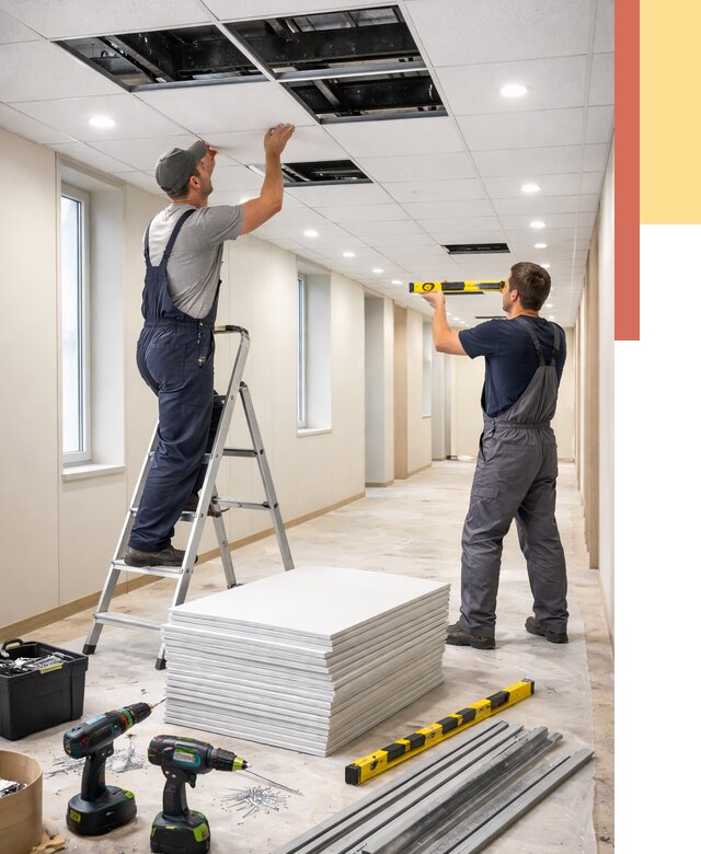 Ремонт потолка Армстронг в Рузаевке от 4666 руб. — быстро и недорого | ОТДЕЛОЧНИК-Рзв