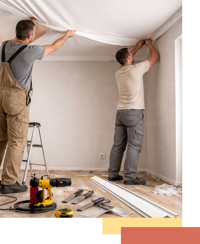 Монтаж ПВХ натяжного потолка в Рузаевке качественно и быстро