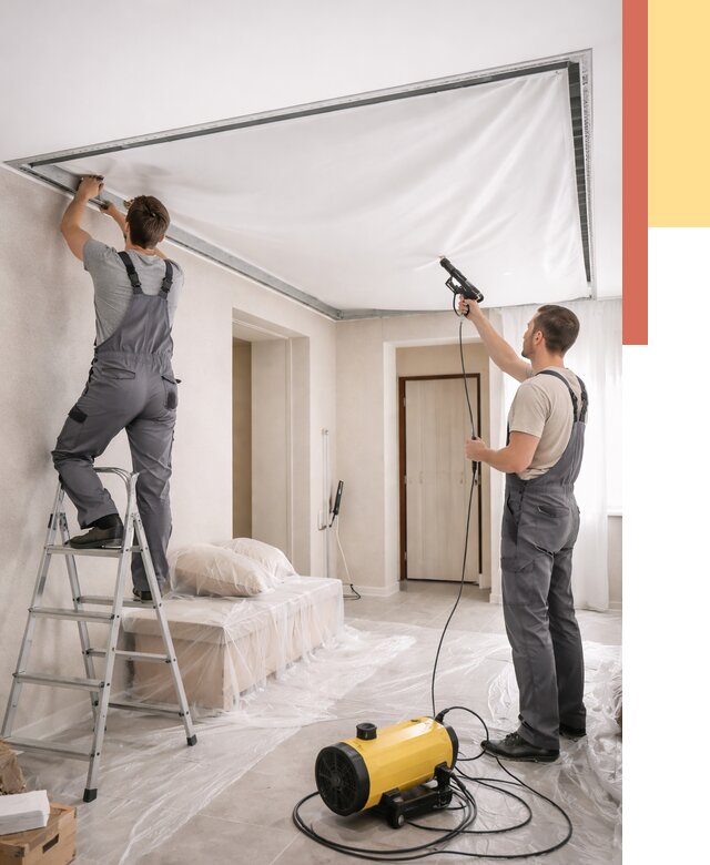 Монтаж натяжного потолка в прихожей в Рузаевке от 2748 руб. под ключ | ОТДЕЛОЧНИК-Рзв