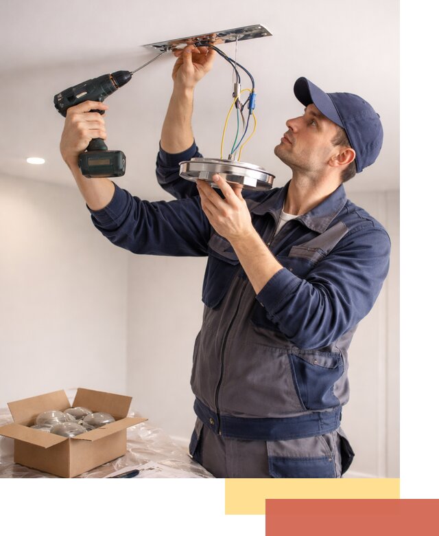 Установка люстры в натяжной потолок в Рузаевке