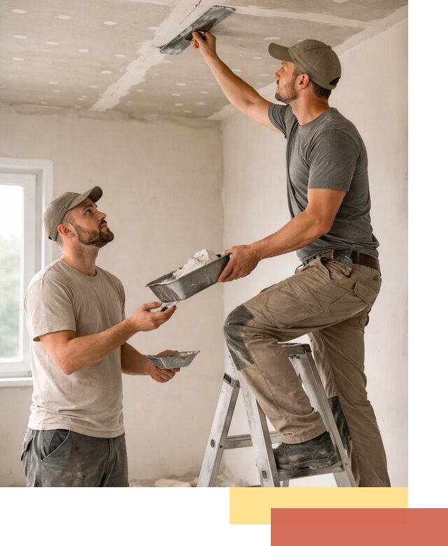 Шпаклевка потолка из гипсокартона в Рузаевке качественно и быстро