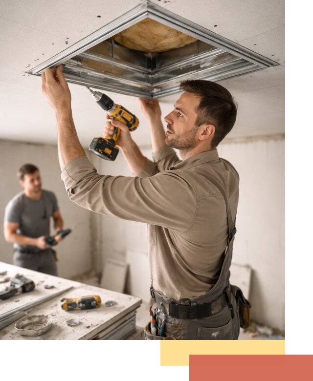 Монтаж люка в потолок из ГКЛ в Рузаевке