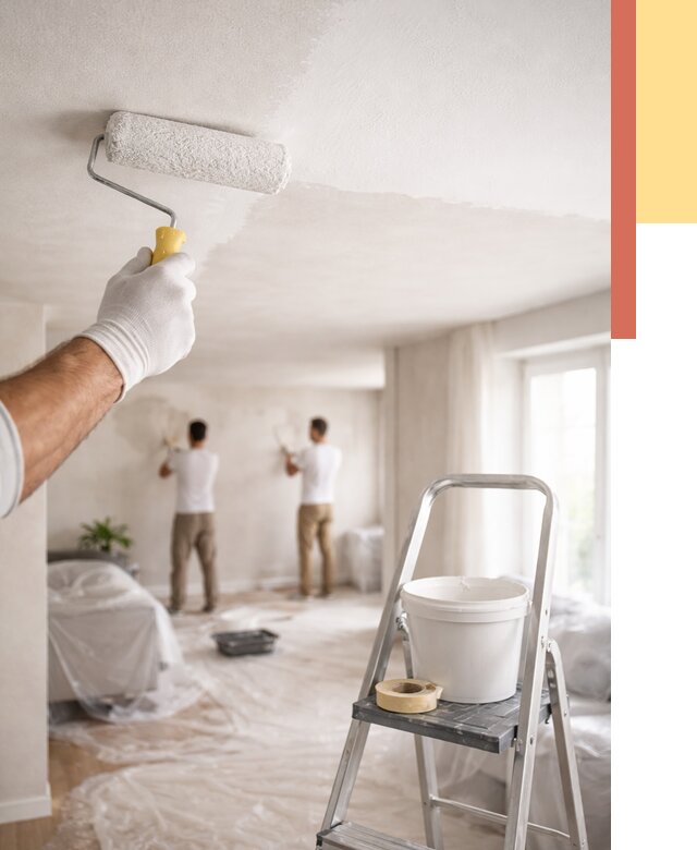 Покраска потолка акриловой краской в Рузаевке от 2592 руб. | ОТДЕЛОЧНИК-Рзв